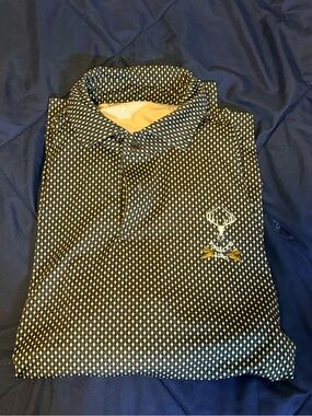 Fairway Greene Tobacco Road black polo small